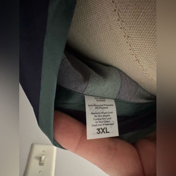 NWOT Parade Luxe Satin stripe robe 3X tie waist - Picture 4 of 6